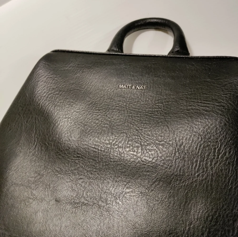 Vintage vignelli Vegan Leather BackpackMATT AND NAT
